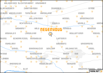 map of Nederwoud