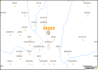 map of Neder