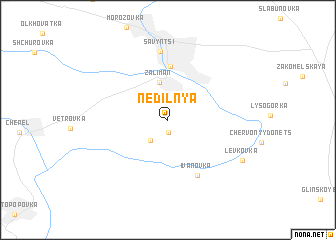 map of Nedilʼnya