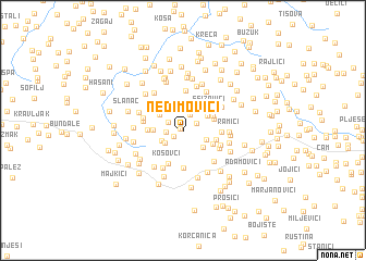 map of Nedimovići