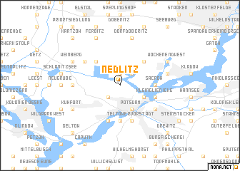 map of Nedlitz