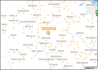 map of Nédogo