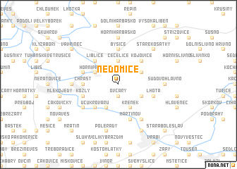 map of Nedomice