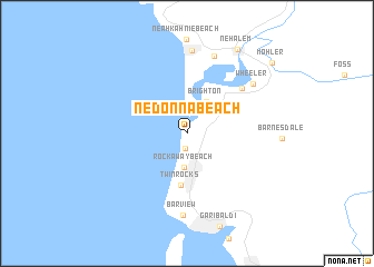 map of Nedonna Beach