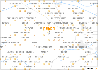 map of Nédon