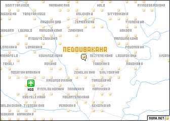 map of Nédoubakaha