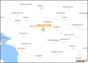 map of Nedoyka