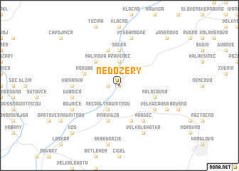 map of Nedožery