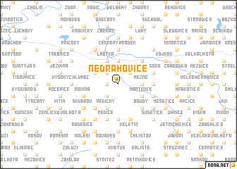 map of Nedrahovice