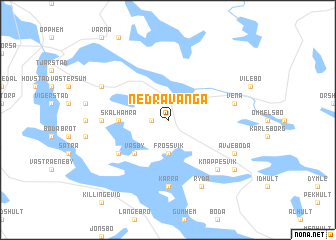 map of Nedra Vånga