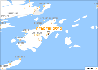 map of Nedre Åvassa