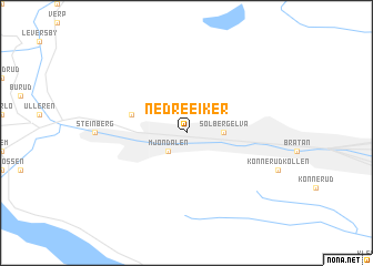 map of Nedre Eiker