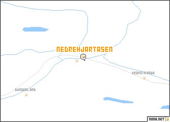 map of Nedre Hjartåsen