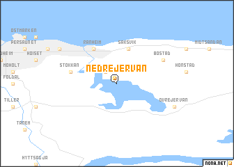map of Nedre Jervan