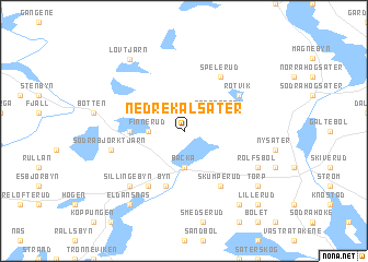 map of Nedre Kålsäter