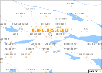 map of Nedre Larssveden