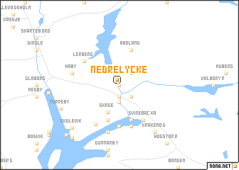 map of Nedre Lycke