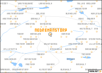 map of Nedre Månstorp