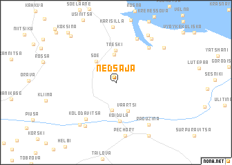 map of Nedsaja