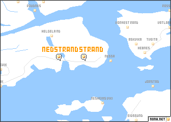 map of Nedstrand