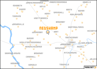 map of Ned Swamp