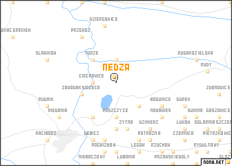 map of Nędza