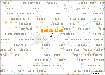 map of Nędzerzew