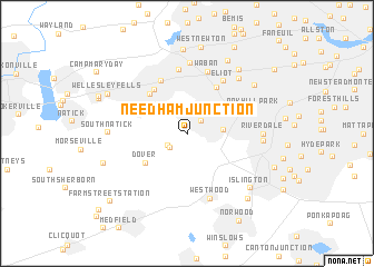 map of Needham Junction