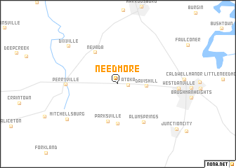 map of Needmore