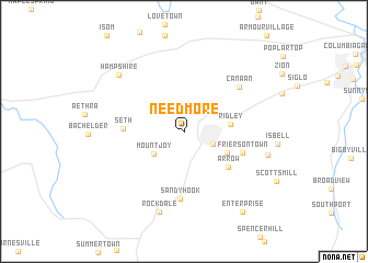 map of Needmore