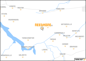 map of Needmore