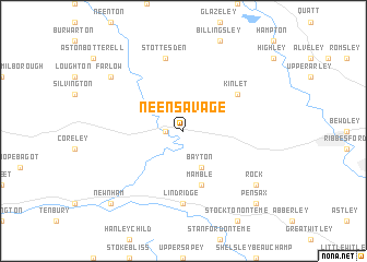 map of Neen Savage