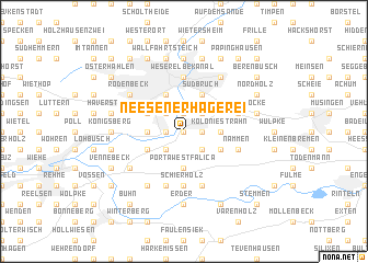 map of Neesener Hägerei