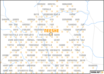 map of Ne Eshe