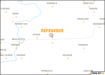 map of Nefedkovo