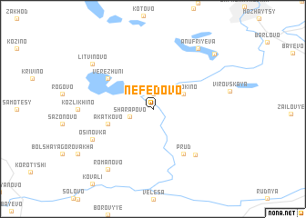 map of Nefëdovo