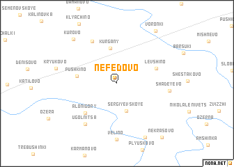 map of Nefëdovo