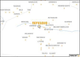 map of Nefëdovo