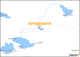 map of Nefedovskaya