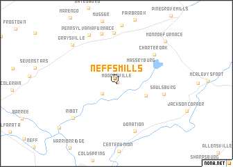 map of Neffs Mills