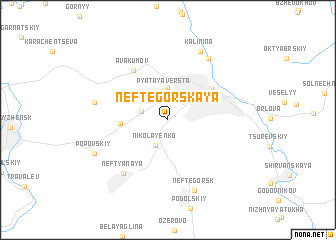 map of Neftegorskaya