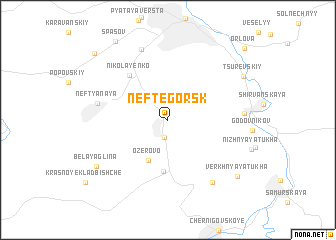 map of Neftegorsk