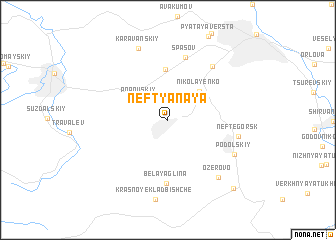 map of Neftyanaya