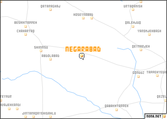 map of Negārābād