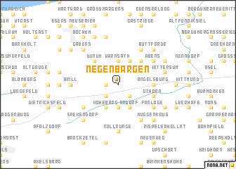 map of Negenbargen