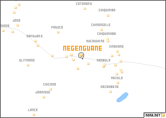 map of Negenguane