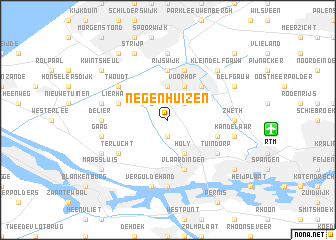 map of Negenhuizen