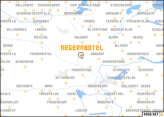 map of Negernbötel