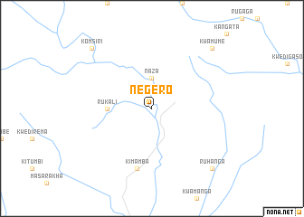 map of Negero