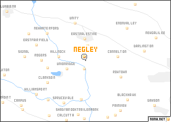 map of Negley